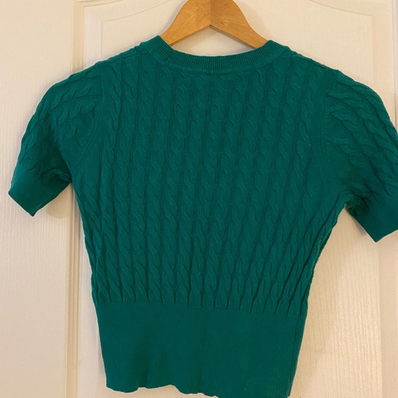 Aritzia Sunday Best Dark Green Knit Top - Picture 2 of 4